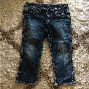 Silver Suki Jean Capris